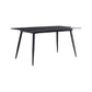 Medieval Modern Sintered Stone Table for Restaurant Rectangle Table with 4 Legs Black Without Chairs Clearhalo ' dining_table' 'Dining Tables & Seating' 'Dining Tables' 'furn' 'furn_dining_table' 'Furniture' 'furniture_dining_table' 'Kitchen & Dining Furniture' 'kitchen&dining_furn' 'kitchen' 'kitchen_dining_table' 4287863