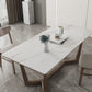 Rectangle Mid-Century Modern Dining Table White Tone Fixed Table with Sintered Stone Clearhalo ' dining_table' 'Dining Tables & Seating' 'Dining Tables' 'furn' 'furn_dining_table' 'Furniture' 'furniture_dining_table' 'Kitchen & Dining Furniture' 'kitchen&dining_furn' 'kitchen' 'kitchen_dining_table' 4287874