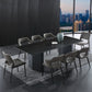 Metal Traditional Luxury Rectangle Table Black Sintered Stone Top Table for Dining Room Clearhalo ' dining_table' 'Dining Tables & Seating' 'Dining Tables' 'furn' 'furn_dining_table' 'Furniture' 'furniture_dining_table' 'Kitchen & Dining Furniture' 'kitchen&dining_furn' 'kitchen' 'kitchen_dining_table' 4287946