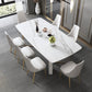Traditional Luxury Dining Table Rectangle Sintered Stone White Dining Table for Dinning Room Clearhalo ' dining_table' 'Dining Tables & Seating' 'Dining Tables' 'furn' 'furn_dining_table' 'Furniture' 'furniture_dining_table' 'Kitchen & Dining Furniture' 'kitchen&dining_furn' 'kitchen' 'kitchen_dining_table' 4287961