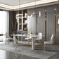 Traditional Luxury Dining Table Rectangle Sintered Stone White Dining Table for Dinning Room Clearhalo ' dining_table' 'Dining Tables & Seating' 'Dining Tables' 'furn' 'furn_dining_table' 'Furniture' 'furniture_dining_table' 'Kitchen & Dining Furniture' 'kitchen&dining_furn' 'kitchen' 'kitchen_dining_table' 4287962