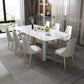 Traditional Luxury Dining Table Rectangle Sintered Stone White Dining Table for Dinning Room Clearhalo ' dining_table' 'Dining Tables & Seating' 'Dining Tables' 'furn' 'furn_dining_table' 'Furniture' 'furniture_dining_table' 'Kitchen & Dining Furniture' 'kitchen&dining_furn' 'kitchen' 'kitchen_dining_table' 4287969