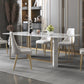 Traditional Luxury Dining Table Rectangle Sintered Stone White Dining Table for Dinning Room Clearhalo ' dining_table' 'Dining Tables & Seating' 'Dining Tables' 'furn' 'furn_dining_table' 'Furniture' 'furniture_dining_table' 'Kitchen & Dining Furniture' 'kitchen&dining_furn' 'kitchen' 'kitchen_dining_table' 4287970