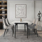 Rectangle 4 Legs Mid-Century Table White Tone Fixed Table of Sintered Stone Clearhalo ' dining_table' 'Dining Tables & Seating' 'Dining Tables' 'furn' 'furn_dining_table' 'Furniture' 'furniture_dining_table' 'Kitchen & Dining Furniture' 'kitchen&dining_furn' 'kitchen' 'kitchen_dining_table' 4287990