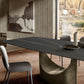Metal Traditional Luxury Rectangle Dining Table Black Sintered Stone Indoor Table with Pedestal Clearhalo ' dining_table' 'Dining Tables & Seating' 'Dining Tables' 'furn' 'furn_dining_table' 'Furniture' 'furniture_dining_table' 'Kitchen & Dining Furniture' 'kitchen&dining_furn' 'kitchen' 'kitchen_dining_table' 4288010
