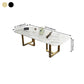 Traditional Luxury Dining Table Rectangle Sintered Stone Sled Dining Table Clearhalo ' dining_table' 'Dining Tables & Seating' 'Dining Tables' 'furn' 'furn_dining_table' 'Furniture' 'furniture_dining_table' 'Kitchen & Dining Furniture' 'kitchen&dining_furn' 'kitchen' 'kitchen_dining_table' 4288032