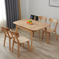 Minimalist Extendable Solid Wood Table Rectangle Shape Standard Dining Table for Kitchen Clearhalo ' dining_table' 'Dining Tables & Seating' 'Dining Tables' 'furn' 'furn_dining_table' 'Furniture' 'furniture_dining_table' 'Kitchen & Dining Furniture' 'kitchen&dining_furn' 'kitchen' 'kitchen_dining_table' 4288047