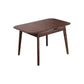 Minimalist Extendable Solid Wood Table Rectangle Shape Standard Dining Table for Kitchen Walnut Without Chairs Clearhalo ' dining_table' 'Dining Tables & Seating' 'Dining Tables' 'furn' 'furn_dining_table' 'Furniture' 'furniture_dining_table' 'Kitchen & Dining Furniture' 'kitchen&dining_furn' 'kitchen' 'kitchen_dining_table' 4288051