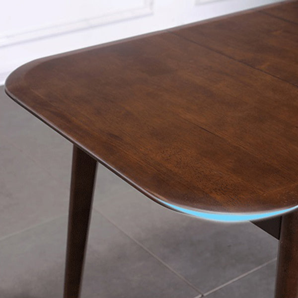 Minimalist Extendable Solid Wood Table Rectangle Shape Standard Dining Table for Kitchen Clearhalo ' dining_table' 'Dining Tables & Seating' 'Dining Tables' 'furn' 'furn_dining_table' 'Furniture' 'furniture_dining_table' 'Kitchen & Dining Furniture' 'kitchen&dining_furn' 'kitchen' 'kitchen_dining_table' 4288053