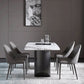 Metal Traditional Luxury Rectangle Table Sintered Stone Top Indoor Table for Home Clearhalo ' dining_table' 'Dining Tables & Seating' 'Dining Tables' 'furn' 'furn_dining_table' 'Furniture' 'furniture_dining_table' 'Kitchen & Dining Furniture' 'kitchen&dining_furn' 'kitchen' 'kitchen_dining_table' 4288070