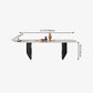 Metal Traditional Luxury Rectangle Table Sintered Stone Top Indoor Table for Home Clearhalo ' dining_table' 'Dining Tables & Seating' 'Dining Tables' 'furn' 'furn_dining_table' 'Furniture' 'furniture_dining_table' 'Kitchen & Dining Furniture' 'kitchen&dining_furn' 'kitchen' 'kitchen_dining_table' 4288071