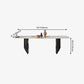 Metal Traditional Luxury Rectangle Table Sintered Stone Top Indoor Table for Home Clearhalo ' dining_table' 'Dining Tables & Seating' 'Dining Tables' 'furn' 'furn_dining_table' 'Furniture' 'furniture_dining_table' 'Kitchen & Dining Furniture' 'kitchen&dining_furn' 'kitchen' 'kitchen_dining_table' 4288072
