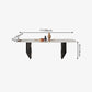 Metal Traditional Luxury Rectangle Table Sintered Stone Top Indoor Table for Home Clearhalo ' dining_table' 'Dining Tables & Seating' 'Dining Tables' 'furn' 'furn_dining_table' 'Furniture' 'furniture_dining_table' 'Kitchen & Dining Furniture' 'kitchen&dining_furn' 'kitchen' 'kitchen_dining_table' 4288074