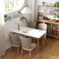 Contemporary White Rectangle Shape Table Sintered Stone Standard Dining Table for Kitchen Clearhalo ' dining_table' 'Dining Tables & Seating' 'Dining Tables' 'furn' 'furn_dining_table' 'Furniture' 'furniture_dining_table' 'Kitchen & Dining Furniture' 'kitchen&dining_furn' 'kitchen' 'kitchen_dining_table' 4288077