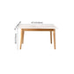 Contemporary White Rectangle Shape Table Sintered Stone Standard Dining Table for Kitchen Clearhalo ' dining_table' 'Dining Tables & Seating' 'Dining Tables' 'furn' 'furn_dining_table' 'Furniture' 'furniture_dining_table' 'Kitchen & Dining Furniture' 'kitchen&dining_furn' 'kitchen' 'kitchen_dining_table' 4288085