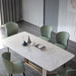 Traditional Luxury Dining Table White Rectangle Sintered Stone Dining Table for Home Use Clearhalo ' dining_table' 'Dining Tables & Seating' 'Dining Tables' 'furn' 'furn_dining_table' 'Furniture' 'furniture_dining_table' 'Kitchen & Dining Furniture' 'kitchen&dining_furn' 'kitchen' 'kitchen_dining_table' 4288091