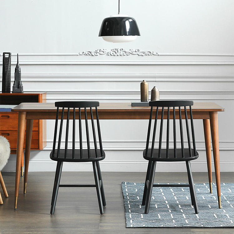 Rectangle Shape Luxury Dining Table Wood Color Fixed Table with Pinewood Solid Wood Clearhalo ' dining_table' 'Dining Tables & Seating' 'Dining Tables' 'furn' 'furn_dining_table' 'Furniture' 'furniture_dining_table' 'Kitchen & Dining Furniture' 'kitchen&dining_furn' 'kitchen' 'kitchen_dining_table' 4288101
