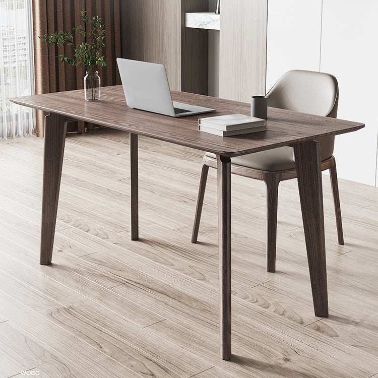 Rectangle Casual Dining Table Brown Tone Fixed Table with Ashwood Solid Wood Clearhalo ' dining_table' 'Dining Tables & Seating' 'Dining Tables' 'furn' 'furn_dining_table' 'Furniture' 'furniture_dining_table' 'Kitchen & Dining Furniture' 'kitchen&dining_furn' 'kitchen' 'kitchen_dining_table' 4288149