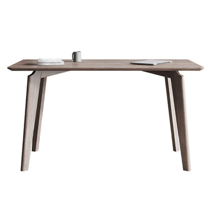 Rectangle Casual Dining Table Brown Tone Fixed Table with Ashwood Solid Wood Without Chairs Clearhalo ' dining_table' 'Dining Tables & Seating' 'Dining Tables' 'furn' 'furn_dining_table' 'Furniture' 'furniture_dining_table' 'Kitchen & Dining Furniture' 'kitchen&dining_furn' 'kitchen' 'kitchen_dining_table' 4288151