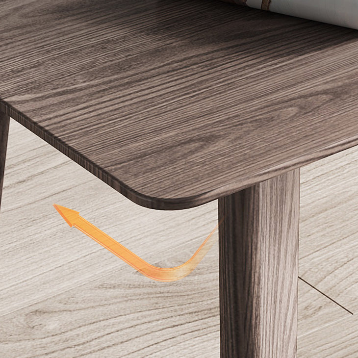 Rectangle Casual Dining Table Brown Tone Fixed Table with Ashwood Solid Wood Clearhalo ' dining_table' 'Dining Tables & Seating' 'Dining Tables' 'furn' 'furn_dining_table' 'Furniture' 'furniture_dining_table' 'Kitchen & Dining Furniture' 'kitchen&dining_furn' 'kitchen' 'kitchen_dining_table' 4288153