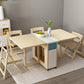 Mid-Century Dining Table Rectangle Drop-Leaf Sintered Stone Table for Home (only Table) Natural 59.1"L x 31.5"W x 29.5"H Without Chairs Clearhalo ' dining_table' 'Dining Tables & Seating' 'Dining Tables' 'furn' 'furn_dining_table' 'Furniture' 'furniture_dining_table' 'Kitchen & Dining Furniture' 'kitchen&dining_furn' 'kitchen' 'kitchen_dining_table' 4288174