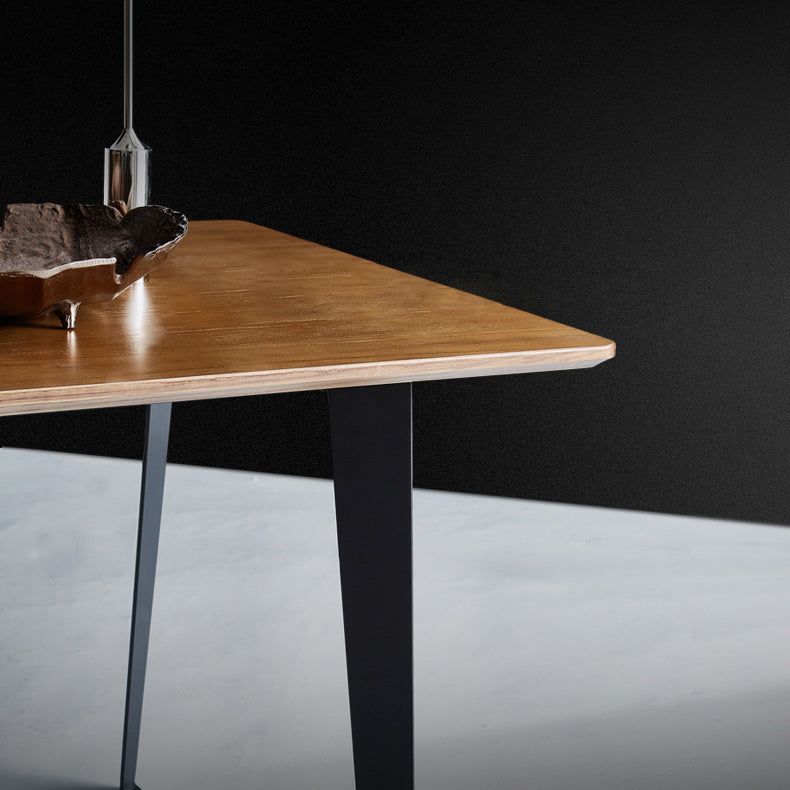 Industrial Brown Rectangle Shape Table Wood Standard Dining Table for Kitchen Clearhalo ' dining_table' 'Dining Tables & Seating' 'Dining Tables' 'furn' 'furn_dining_table' 'Furniture' 'furniture_dining_table' 'Kitchen & Dining Furniture' 'kitchen&dining_furn' 'kitchen' 'kitchen_dining_table' 4288216