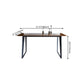 Industrial Brown Rectangle Shape Table Wood Standard Dining Table for Kitchen Clearhalo ' dining_table' 'Dining Tables & Seating' 'Dining Tables' 'furn' 'furn_dining_table' 'Furniture' 'furniture_dining_table' 'Kitchen & Dining Furniture' 'kitchen&dining_furn' 'kitchen' 'kitchen_dining_table' 4288219