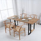 Industrial Style Dining Site Table Solid Wood Double Pedestal Furniture Brown Without Chairs Clearhalo ' dining_table' 'Dining Tables & Seating' 'Dining Tables' 'furn' 'furn_dining_table' 'Furniture' 'furniture_dining_table' 'Kitchen & Dining Furniture' 'kitchen&dining_furn' 'kitchen' 'kitchen_dining_table' 4288223
