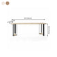 Industrial Style Dining Site Table Solid Wood Double Pedestal Furniture Clearhalo ' dining_table' 'Dining Tables & Seating' 'Dining Tables' 'furn' 'furn_dining_table' 'Furniture' 'furniture_dining_table' 'Kitchen & Dining Furniture' 'kitchen&dining_furn' 'kitchen' 'kitchen_dining_table' 4288232