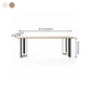 Industrial Style Dining Site Table Solid Wood Double Pedestal Furniture Clearhalo ' dining_table' 'Dining Tables & Seating' 'Dining Tables' 'furn' 'furn_dining_table' 'Furniture' 'furniture_dining_table' 'Kitchen & Dining Furniture' 'kitchen&dining_furn' 'kitchen' 'kitchen_dining_table' 4288240