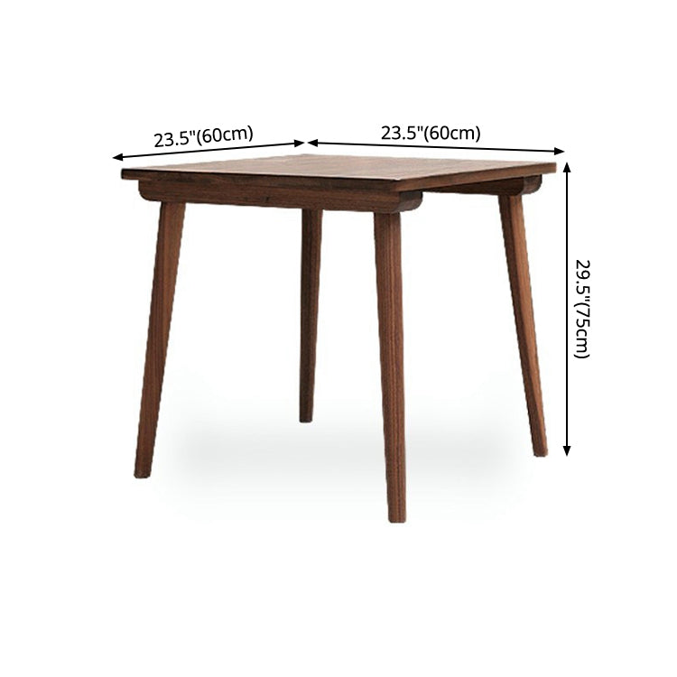 Square 4 Legs Industrial Table Wood Color Fixed Table of Solid Wood Clearhalo ' dining_table' 'Dining Tables & Seating' 'Dining Tables' 'furn' 'furn_dining_table' 'Furniture' 'furniture_dining_table' 'Kitchen & Dining Furniture' 'kitchen&dining_furn' 'kitchen' 'kitchen_dining_table' 4288249