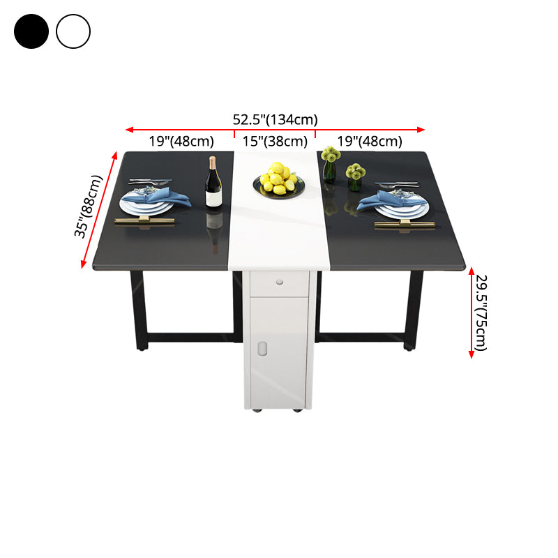Mid-Century 52.75" Dining Table Rectangle Solid Wood Table for Home Use (only Table) Clearhalo ' dining_table' 'Dining Tables & Seating' 'Dining Tables' 'furn' 'furn_dining_table' 'Furniture' 'furniture_dining_table' 'Kitchen & Dining Furniture' 'kitchen&dining_furn' 'kitchen' 'kitchen_dining_table' 4288267