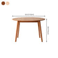 Round 4 Legs Home Furniture Solid Wood Dining Room Collection for Dining Room Clearhalo ' dining_table' 'Dining Tables & Seating' 'Dining Tables' 'furn' 'furn_dining_table' 'Furniture' 'furniture_dining_table' 'Kitchen & Dining Furniture' 'kitchen&dining_furn' 'kitchen' 'kitchen_dining_table' 4288308
