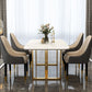 Luxury Sintered Stone Dining Table Rectangle Table with Double Pedestal in Gold Clearhalo ' dining_table' 'Dining Tables & Seating' 'Dining Tables' 'furn' 'furn_dining_table' 'Furniture' 'furniture_dining_table' 'Kitchen & Dining Furniture' 'kitchen&dining_furn' 'kitchen' 'kitchen_dining_table' 4288310