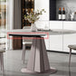 Traditional Luxury Dining Table Round Sintered Stone Pedestal Dining Table for Home Clearhalo ' dining_table' 'Dining Tables & Seating' 'Dining Tables' 'furn' 'furn_dining_table' 'Furniture' 'furniture_dining_table' 'Kitchen & Dining Furniture' 'kitchen&dining_furn' 'kitchen' 'kitchen_dining_table' 4288328