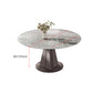 Traditional Luxury Dining Table Round Sintered Stone Pedestal Dining Table for Home Clearhalo ' dining_table' 'Dining Tables & Seating' 'Dining Tables' 'furn' 'furn_dining_table' 'Furniture' 'furniture_dining_table' 'Kitchen & Dining Furniture' 'kitchen&dining_furn' 'kitchen' 'kitchen_dining_table' 4288331