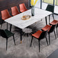 Wood Industrial Rectangular Dining Table Sintered Stone Table with 4 Black Legs Clearhalo ' dining_table' 'Dining Tables & Seating' 'Dining Tables' 'furn' 'furn_dining_table' 'Furniture' 'furniture_dining_table' 'Kitchen & Dining Furniture' 'kitchen&dining_furn' 'kitchen' 'kitchen_dining_table' 4288337