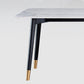 Wood Industrial Rectangular Dining Table Sintered Stone Table with 4 Black Legs Clearhalo ' dining_table' 'Dining Tables & Seating' 'Dining Tables' 'furn' 'furn_dining_table' 'Furniture' 'furniture_dining_table' 'Kitchen & Dining Furniture' 'kitchen&dining_furn' 'kitchen' 'kitchen_dining_table' 4288342