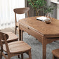 Extendable Ash Wood Dining Table for Restaurant Modern Brown Round Table with 4 Legs Clearhalo ' dining_table' 'Dining Tables & Seating' 'Dining Tables' 'furn' 'furn_dining_table' 'Furniture' 'furniture_dining_table' 'Kitchen & Dining Furniture' 'kitchen&dining_furn' 'kitchen' 'kitchen_dining_table' 4288367