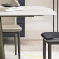 Metal Traditional Luxury Rectangle Table High Gloss White Sintered Stone Table with Pedestal Clearhalo ' dining_table' 'Dining Tables & Seating' 'Dining Tables' 'furn' 'furn_dining_table' 'Furniture' 'furniture_dining_table' 'Kitchen & Dining Furniture' 'kitchen&dining_furn' 'kitchen' 'kitchen_dining_table' 4288376