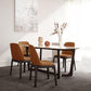 Industrial Sintered Stone Table for Restaurant Rectangle Dining Table with wooden Trestle Base Clearhalo ' dining_table' 'Dining Tables & Seating' 'Dining Tables' 'furn' 'furn_dining_table' 'Furniture' 'furniture_dining_table' 'Kitchen & Dining Furniture' 'kitchen&dining_furn' 'kitchen' 'kitchen_dining_table' 4288409