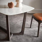 Industrial Sintered Stone Table for Restaurant Rectangle Dining Table with wooden Trestle Base Clearhalo ' dining_table' 'Dining Tables & Seating' 'Dining Tables' 'furn' 'furn_dining_table' 'Furniture' 'furniture_dining_table' 'Kitchen & Dining Furniture' 'kitchen&dining_furn' 'kitchen' 'kitchen_dining_table' 4288414