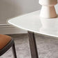 Industrial Sintered Stone Table for Restaurant Rectangle Dining Table with wooden Trestle Base Clearhalo ' dining_table' 'Dining Tables & Seating' 'Dining Tables' 'furn' 'furn_dining_table' 'Furniture' 'furniture_dining_table' 'Kitchen & Dining Furniture' 'kitchen&dining_furn' 'kitchen' 'kitchen_dining_table' 4288415