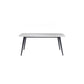 Metal Industrial Rectangle Dining Table Sintered Stone Table for Kitchen White Without Chairs Clearhalo ' dining_table' 'Dining Tables & Seating' 'Dining Tables' 'furn' 'furn_dining_table' 'Furniture' 'furniture_dining_table' 'Kitchen & Dining Furniture' 'kitchen&dining_furn' 'kitchen' 'kitchen_dining_table' 4288427