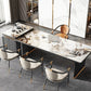Modern Rectangle Dining Table Sintered Stone Dining Table without Cabinet for Kitchen Clearhalo ' dining_table' 'Dining Tables & Seating' 'Dining Tables' 'furn' 'furn_dining_table' 'Furniture' 'furniture_dining_table' 'Kitchen & Dining Furniture' 'kitchen&dining_furn' 'kitchen' 'kitchen_dining_table' 4288438