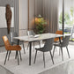 Metal Industrial Rectangle Dining Table White Sintered Stone Table for Kitchen and Dining Room Clearhalo ' dining_table' 'Dining Tables & Seating' 'Dining Tables' 'furn' 'furn_dining_table' 'Furniture' 'furniture_dining_table' 'Kitchen & Dining Furniture' 'kitchen&dining_furn' 'kitchen' 'kitchen_dining_table' 4288464