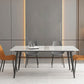 Metal Industrial Rectangle Dining Table White Sintered Stone Table for Kitchen and Dining Room Clearhalo ' dining_table' 'Dining Tables & Seating' 'Dining Tables' 'furn' 'furn_dining_table' 'Furniture' 'furniture_dining_table' 'Kitchen & Dining Furniture' 'kitchen&dining_furn' 'kitchen' 'kitchen_dining_table' 4288465