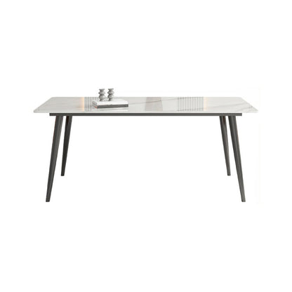 Metal Industrial Rectangle Dining Table White Sintered Stone Table for Kitchen and Dining Room Without Chairs Clearhalo ' dining_table' 'Dining Tables & Seating' 'Dining Tables' 'furn' 'furn_dining_table' 'Furniture' 'furniture_dining_table' 'Kitchen & Dining Furniture' 'kitchen&dining_furn' 'kitchen' 'kitchen_dining_table' 4288466