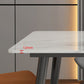 Metal Industrial Rectangle Dining Table White Sintered Stone Table for Kitchen and Dining Room Clearhalo ' dining_table' 'Dining Tables & Seating' 'Dining Tables' 'furn' 'furn_dining_table' 'Furniture' 'furniture_dining_table' 'Kitchen & Dining Furniture' 'kitchen&dining_furn' 'kitchen' 'kitchen_dining_table' 4288468