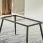 Metal Industrial Rectangle Dining Table White Sintered Stone Table for Kitchen and Dining Room Clearhalo ' dining_table' 'Dining Tables & Seating' 'Dining Tables' 'furn' 'furn_dining_table' 'Furniture' 'furniture_dining_table' 'Kitchen & Dining Furniture' 'kitchen&dining_furn' 'kitchen' 'kitchen_dining_table' 4288470